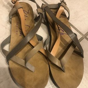 Tan leather sandals